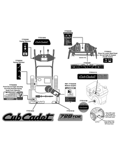 Label Map Diagram and Parts List for 2X728TDE (31AH74TT710-31AH74TT756)(2013) Cub Cadet Snow Blower